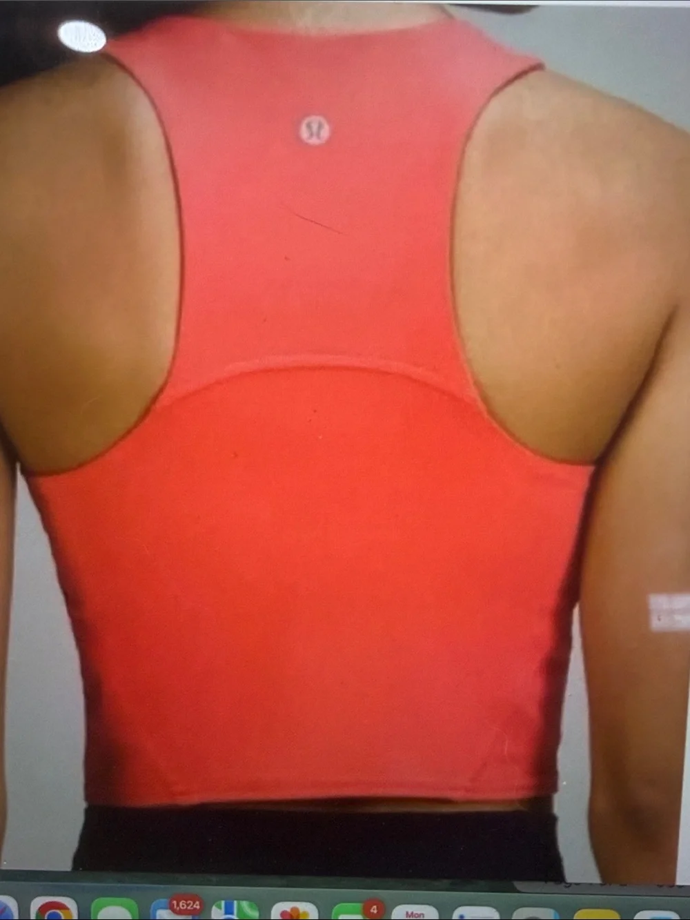 lululemon InvigorateTank, Coral Cropped High-Neck Tank, Sz 2